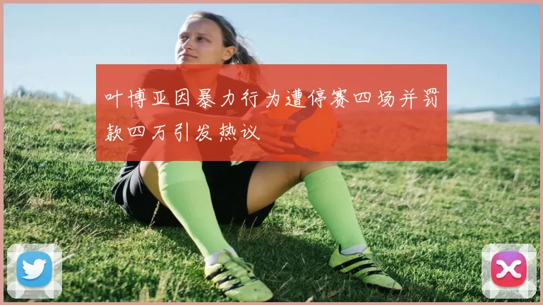 叶博亚因暴力行为遭停赛四场并罚款四万引发热议